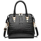 Luxury Crocodile Pattern Handbag for Women | Winter New PU Leather Tassel Shoulder Bag (Brands Design Handle Bag, Lady Purse)