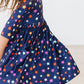 Halloween Stars 3/4 Sleeve Pocket Twirl Dress
