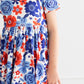 SALE Happy 4th Floral Floral S/S Pocket Twirl Dress