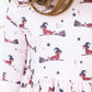 Happy Howl-oween 3/4 Sleeve Pocket Twirl Dress