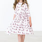 Happy Howl-oween 3/4 Sleeve Pocket Twirl Dress