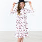 Happy Howl-oween 3/4 Sleeve Pocket Twirl Dress