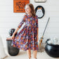 Haunted Garden 3/4 Sleeve Pocket Twirl Dress