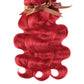 Brazilian Body Wave Bundles | Red Burgundy Human Hair Extensions (1/3/4 Pcs Weave Deals)