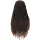 Long 22" Goddess Locs Headband Wig | Curly Ends | Soft Faux Locs | Synthetic Braids | For Women