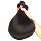 Brazilian Straight Human Hair Bundles with 2x4 Lace Closure | 3 Bundles & Closure Set