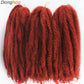 18" Marley Hair for Braids | Afro Kinky Ombre Braiding Hair | Kanekalon Extensions | 30 Strands/Pack