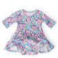 Head in the Clouds 3/4 Sleeve Twirl Bodysuit