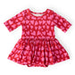 Hearts & Hugs 3/4 Sleeve Twirl Bodysuit
