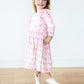 Heirloom Garden 3/4 Sleeve Ruffle Twirl Dress