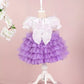 Helena White & Lilac Party Dress