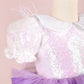 Helena White & Lilac Party Dress
