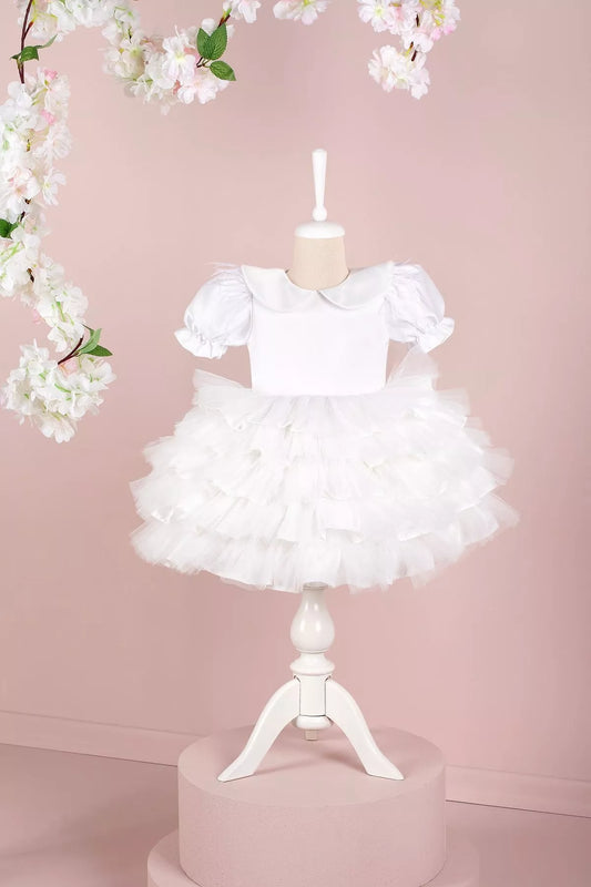 Helena White Party Dress