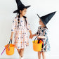 Hey Boo 3/4 Sleeve Pocket Twirl Dress