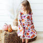 Hey Pumpkin 3/4 Sleeve Ruffle Twirl Dress