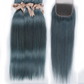 Straight Bundles with Closure | 3 Pcs Brazilian Remy Human Hair Weave