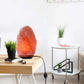 Himalayan Pink Salt Lamp with Natural Wood Base, 12 Inch