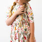 Holly Jolly Christmas 3/4 Sleeve Pocket Twirl Dress