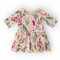 Holly Jolly Christmas 3/4 Sleeve Twirl Bodysuit
