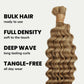 Honey Blonde Deep Wave 27 Bulk 100% Human Braiding Hair