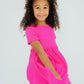 Hot Pink S/S Pocket Twirl Dress