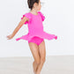 Hot Pink S/S Twirl Leotard