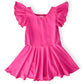 Hot Pink S/S Twirl Leotard