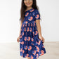 I Heart the USA S/S Pocket Twirl Dress