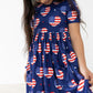 I Heart the USA S/S Pocket Twirl Dress
