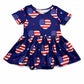 I Heart the USA S/S Twirl Bodysuit
