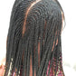 Cornrow Braid Wig - (13x4 Lace Frontal Multi color) - Wanita