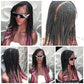 Cornrow Braid Wig - (13x4 Lace Frontal Multi color) - Wanita