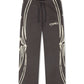 BLDG4 Star Wide Leg Pant - Charcoal Art