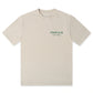 Stack Club Cash Flow Heavyweight Tee - Cream/Green