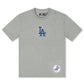 Pro Standard La Dodgers Wingspan Drop Shoulder Tee - Dark Heather Grey