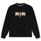 Nike Mens Air Crew Fleece Crewneck - Black/Metallic Gold