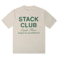 Stack Club Cash Flow Heavyweight Tee - Cream/Green