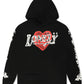Lonely Hearts Love Me Forever Hoodie - Black