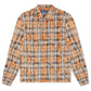 Rebel Denim Rhinestone Flannel - Orange