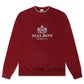 Malbon Monarch Crewneck - Red Mahogany