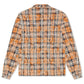 Rebel Denim Rhinestone Flannel - Orange