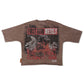 First Row Countdown Cropped Tee - Caffe
