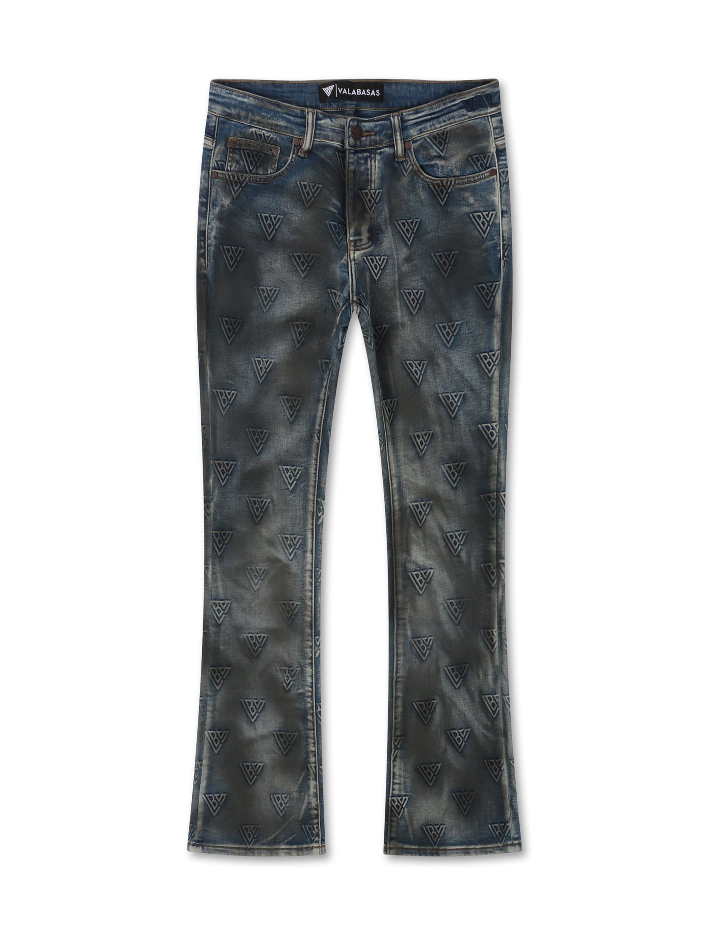 Valabasas Tagged Stacked Denim - Dirty Blue