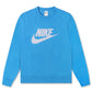 Nike Mens Club Fleece Crewneck - Photo Blue