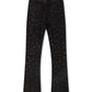 Rebel Denim Diamond Stacked Sweatpants - Ash Black