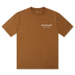 Stack Club Cash Flow Heavyweight Tee - Brown/Cream