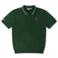 Malbon Crest Knit Polo - Myrtle