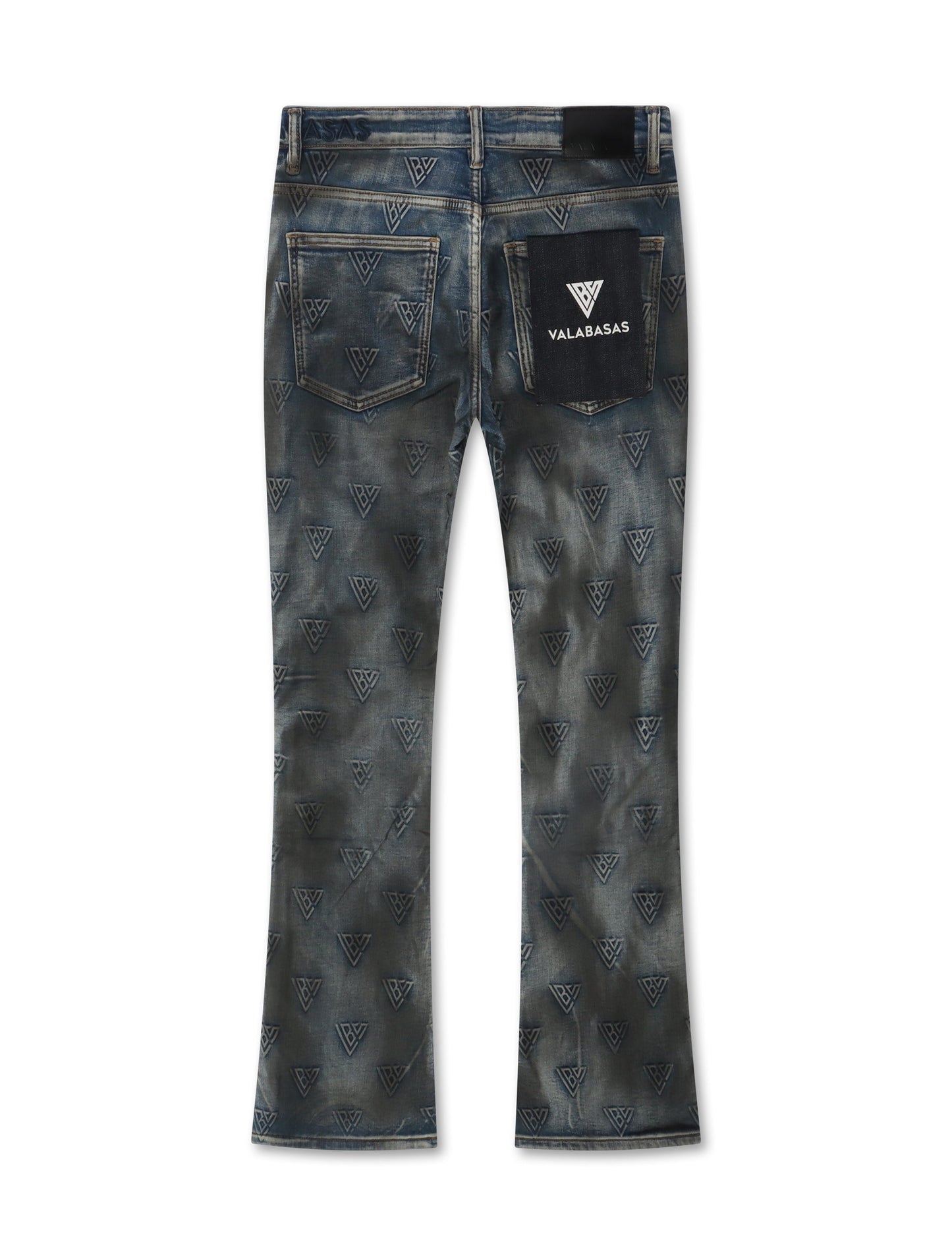 Valabasas Tagged Stacked Denim - Dirty Blue