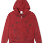Revenge Tattoo Zip Jacket - Red/Black