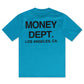 Money Dept. Los Angeles Heavyweight Tee - Aqua